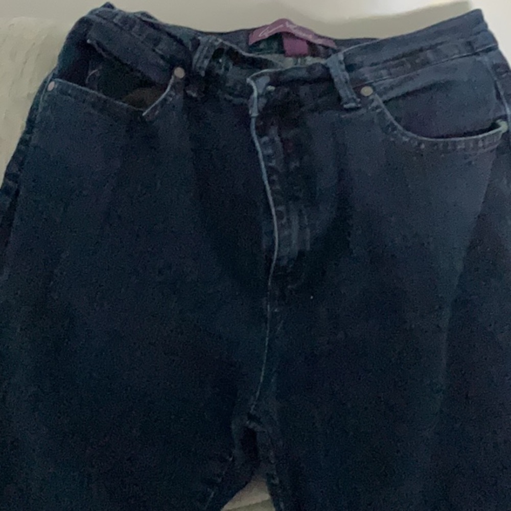 Color:  dark blue with embellishments on back pockets